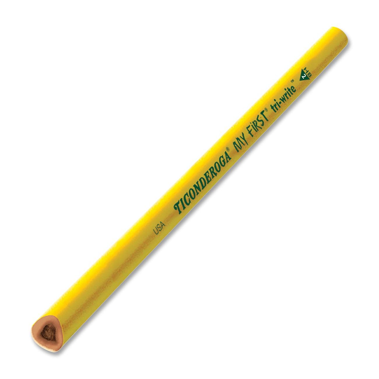 Dixon Ticonderoga My First Tri-Write HB #2 Pencil (Without Eraser, Single)